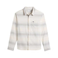 Free Fly Men's Seawool Long Sleeve Flannel Shirt, Ombre Stripe Birch, alternate view 3