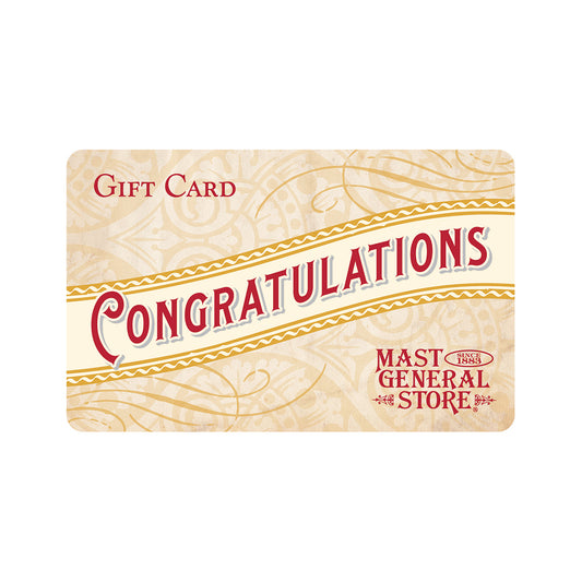 Gift Card With Congratulations