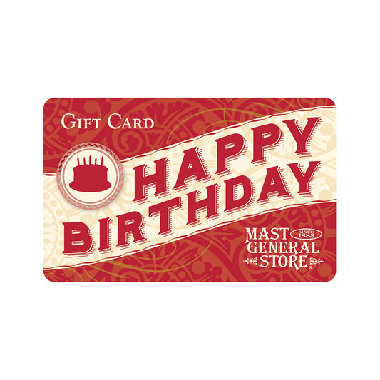 Gift Card With Happy Birthday