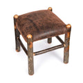 A Little Bit Country Amish Upholstered Foot Stool - Leather