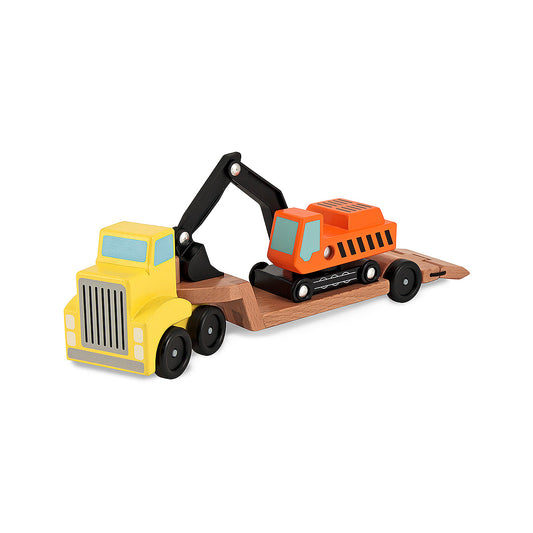 Melissa & Doug Wooden Truck Excavator Toy