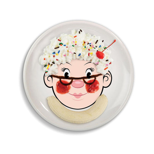 Fred & Friends Girl Food Face Plate
