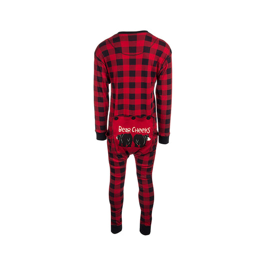 LazyOne Bear Cheeks FlapJacks Union Suit
