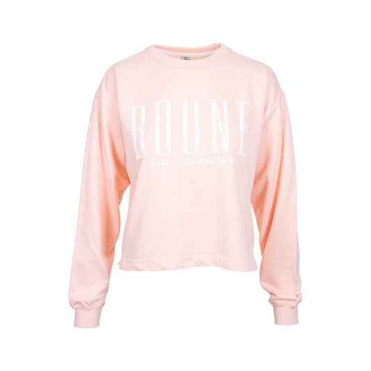 Bay Pointe Women's Boone Tall French Terry Cropped Crew Sweatshirt