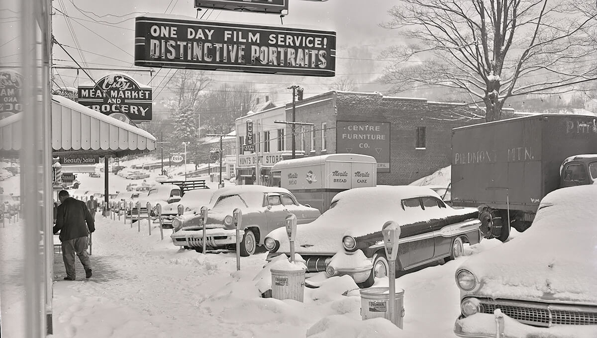 Snow covered King Street