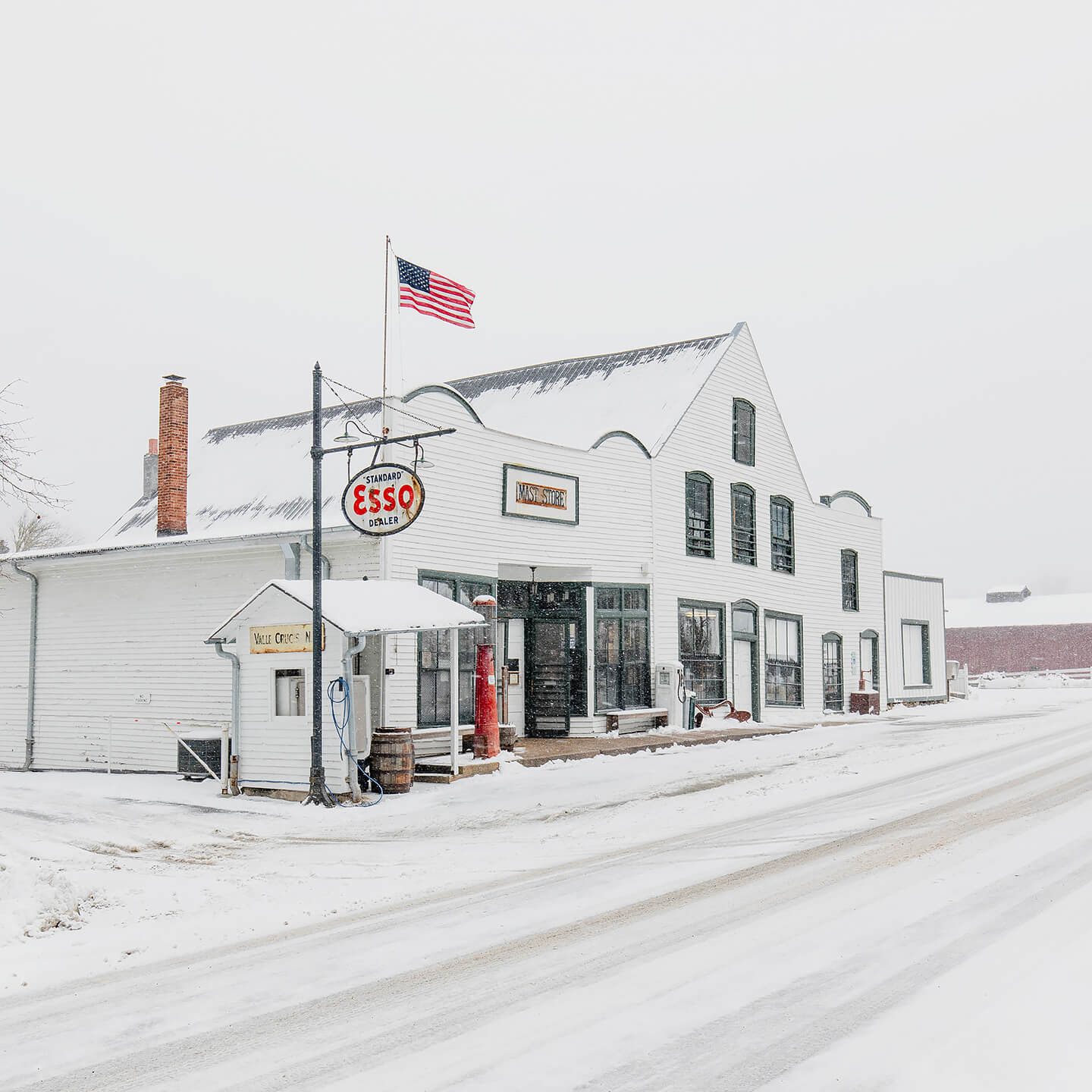 Snow covered Original Store
