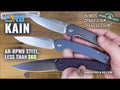CJRB Kain Linerlock Folding Knife