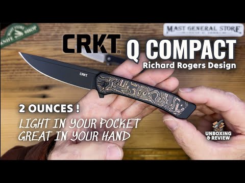 CRKT Q Compact Liner Lock Knife - Carbon Fiber