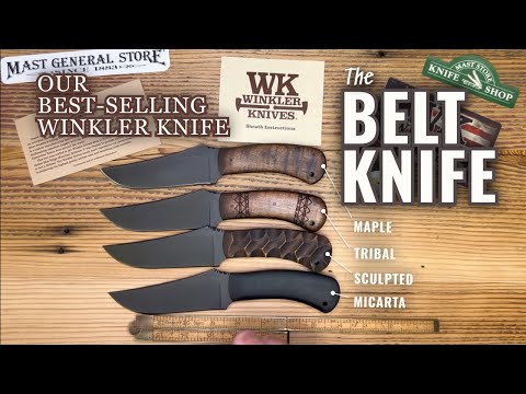 Winkler Knives Belt Knife - Sculpted Maple