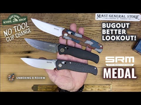 SRM Knives 255L Medal Folding Knife