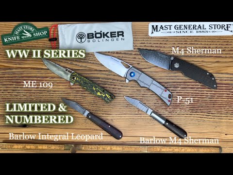 Boker M4 Sherman Knife - Damascus