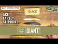 GiantMouse ACE Farley Slipjoint Knife - Brass