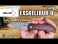 Boker Exskelibur II Cocobolo Damascus Knife