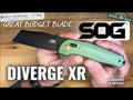 SOG Diverge XR Sheepsfoot Knife